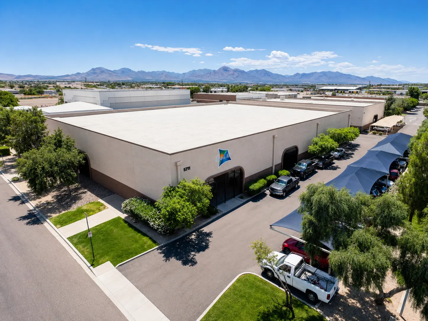 Shade ’N Net commercial shade structure manufacturing facility in Phoenix, Arizona